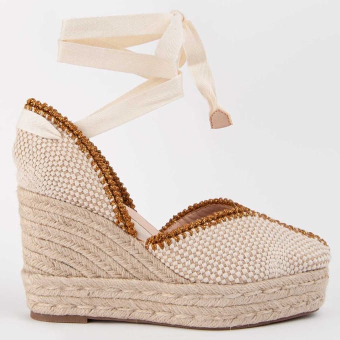 Alpargata De Cuña Para Mujer. Montevita Balenci12 102991 40 beige