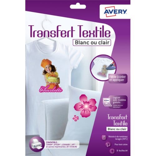 T-shirt transfer Avery C9405-8 A4 8 vel