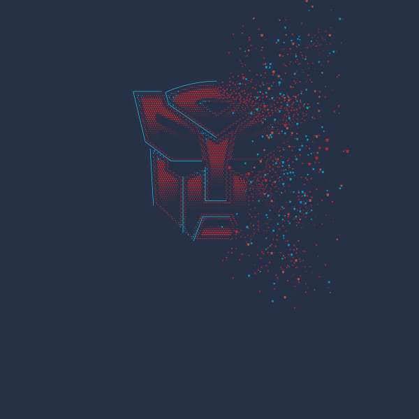 Transformers Autobot Fade Hoodie - Navy - M