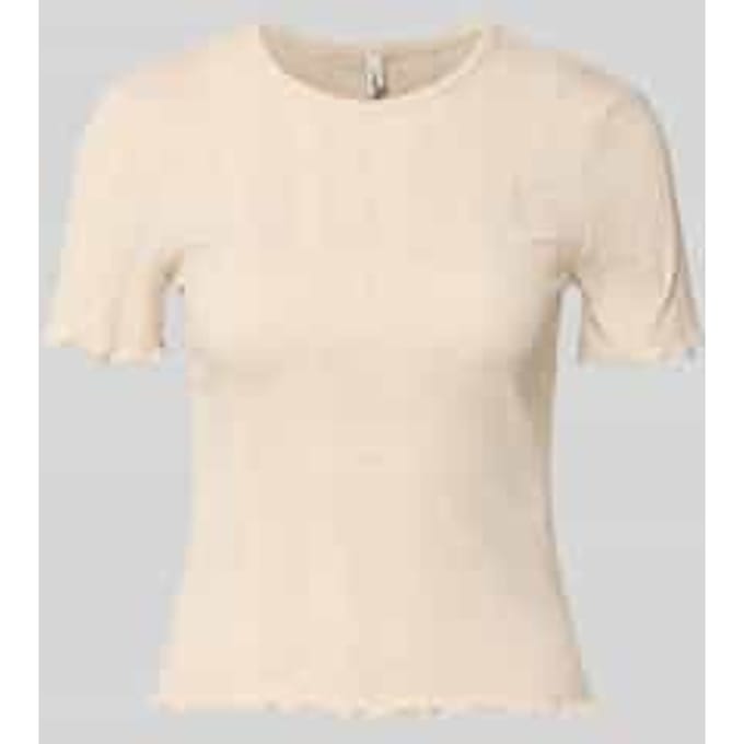 Slim fit t-shirt van katoenmix model 'TENNA'