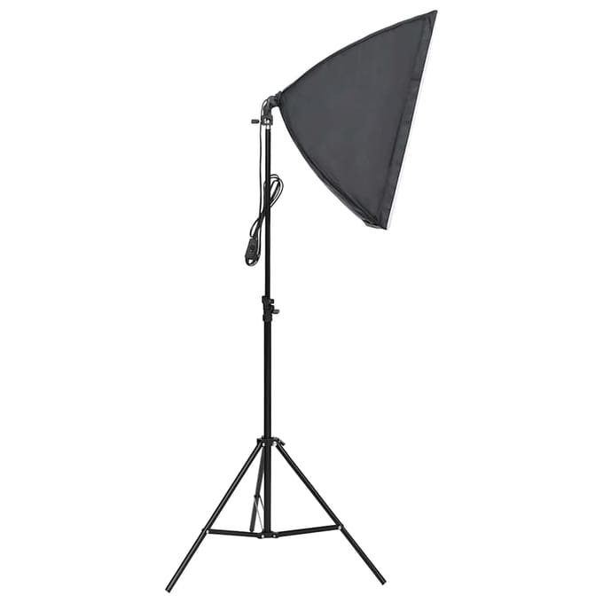 vidaXL - Fotostudioset - met - verlichtingsset - en - achtergrond