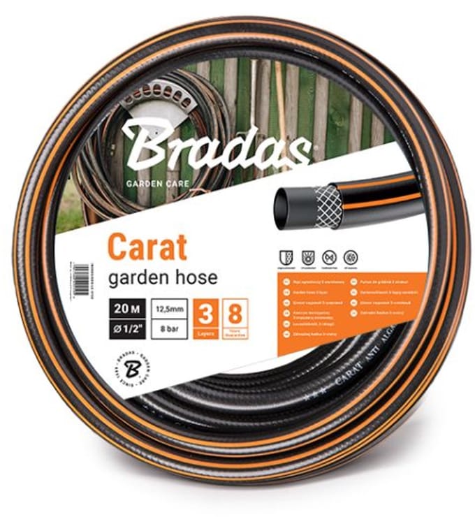 Tuinslang 1/2 inch zwart CARAT 20 m