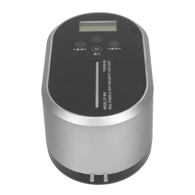 Aquarium Luchtpomp Ultra Stil Groot Volume LCD Touch Instelbaar AC DC Aquarium Zuurstof Luchtpomp zilver
