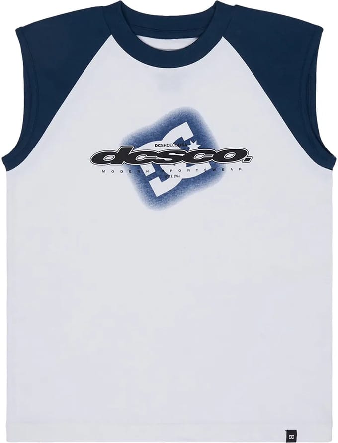 Dc Shoes Raglan Mouwloos T-shirt Wit 16 Years Jongen
