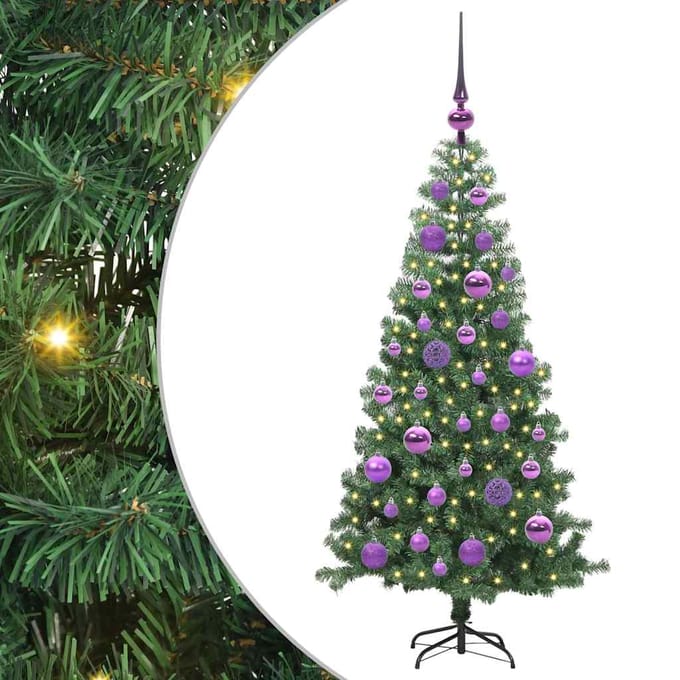 vidaXL Kerstboom Groen 120 cm PVC