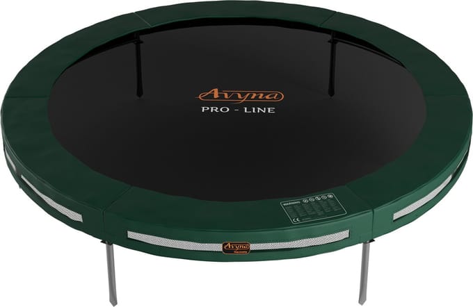 Avyna InGround Trampoline Ø245 cm – Rond – Groen – Compact Ingraafmodel