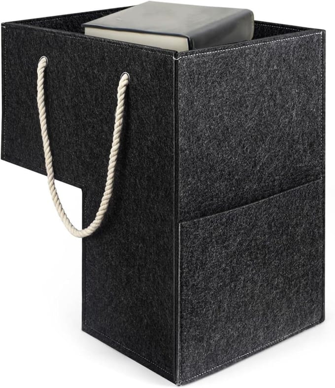 Trapmand Organizer - Trapbak Vilt - Trap Opruimen - L-vorm Ontwerp - 45 cm - Donkergrijs