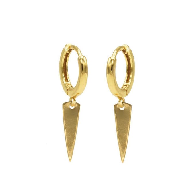 Karma - Hinged Hoops Symbols Cone Gold M1975hin