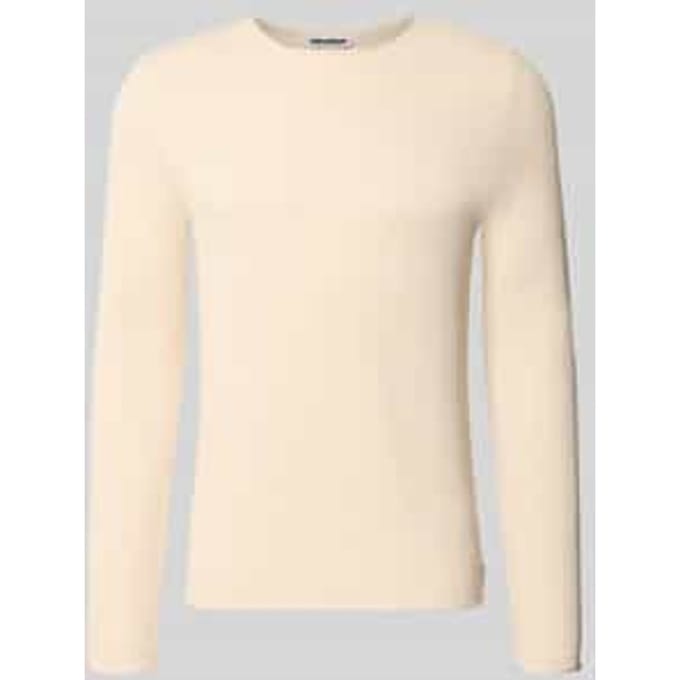 slim fit pullover van puur katoen
