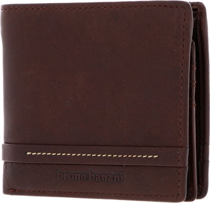 bruno banani Leren Portemonnee Atlanta Flip Wallet Brown Bruine