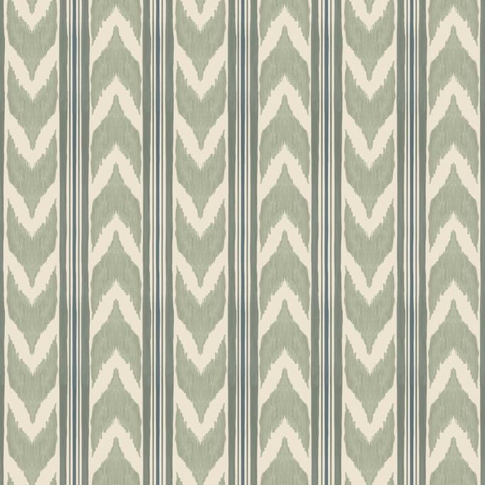 Behang Edgy Ikat groen