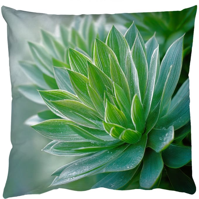 Sierkussens - Kussentjes Woonkamer - 60x60 cm - Blad - Plant - Groen - Textuur