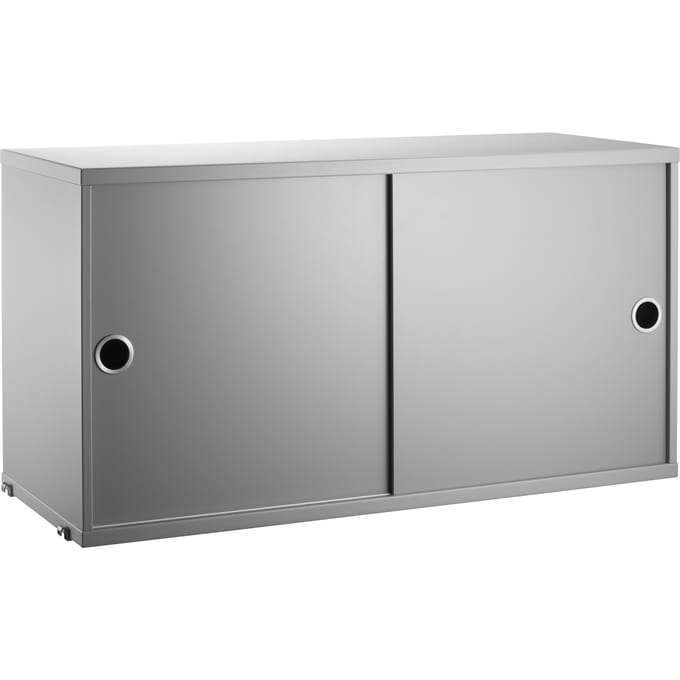 String Furniture - Kast met schuifdeuren - grijs - Diepte 30 cm - 4 - 6 Wochen