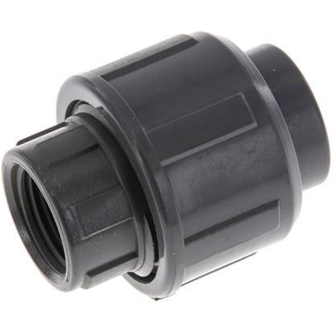 PVC Rechte Lijmmof 16mm x Binnendraad Rp 3/8 '' EPDM