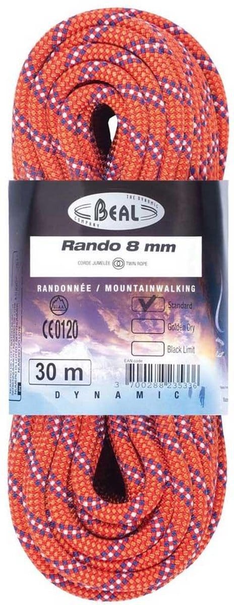 Beal Rando 8 Mm Touw Veelkleurig 20 m