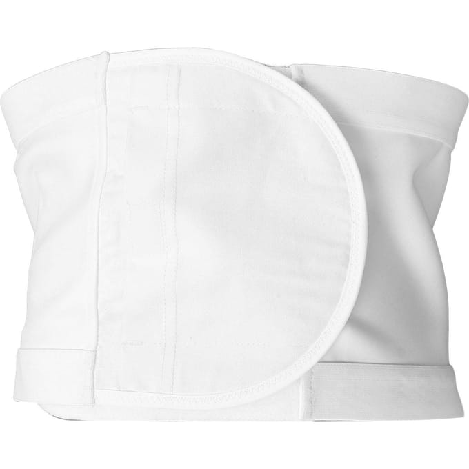 Universele Hernia Stoma Band Verstelbaar Flexibel Ademend Hoge Stretch Navelbreuk Ondersteuning M white
