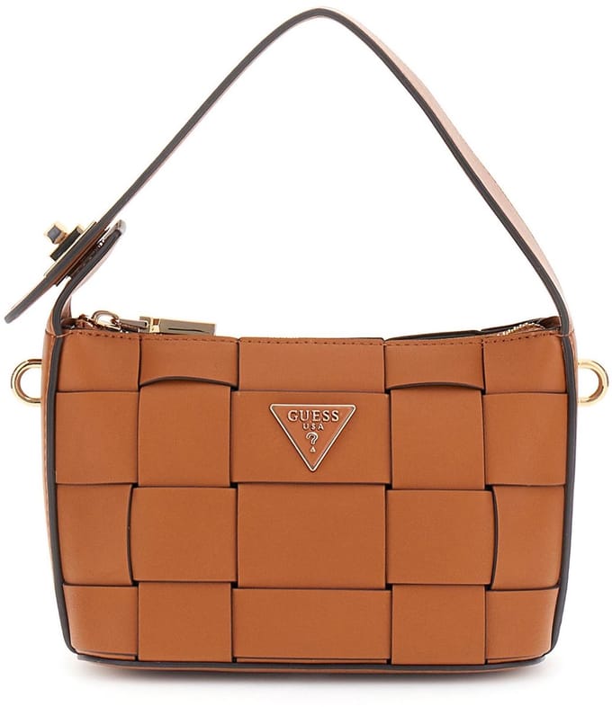 GUESS Schoudertas Handtas Maylee Mini Hobo Bag Caramel Bruine