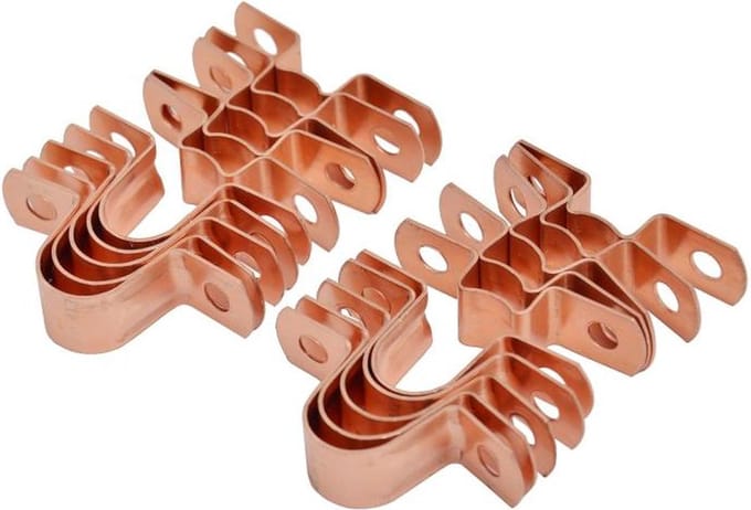 Sanivesk roodkoper zadel hoog 15mm koper 10st