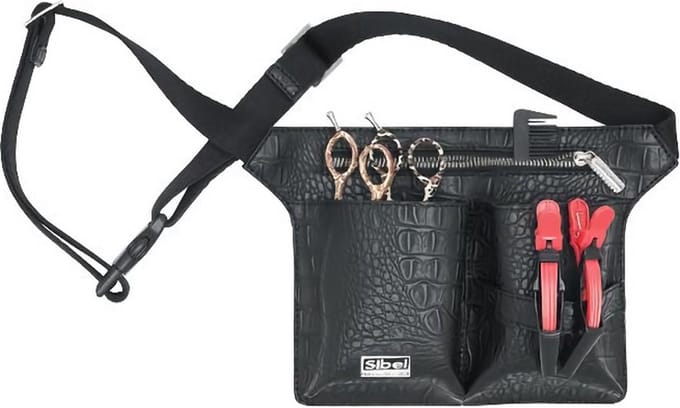 Sibel Holster 4 Matte Kroko zwart 18 x 22cm
