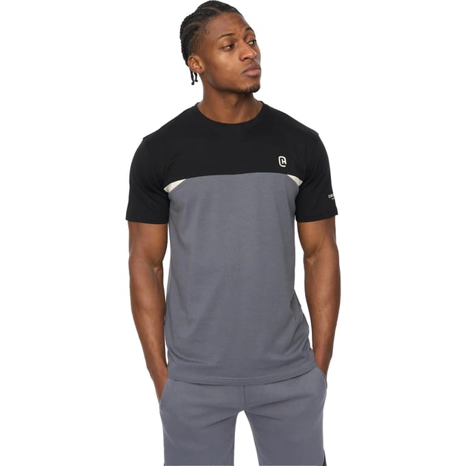 Crosshatch Mannen Castlebay T-Shirt (Slate)
