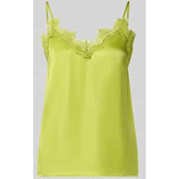 Regular fit top van viscosemix met zijde-aandeel model 'Silia'