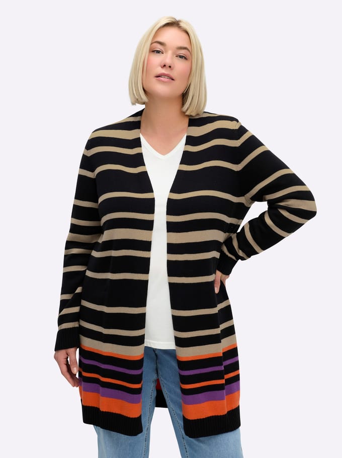 Lang gebreid vest