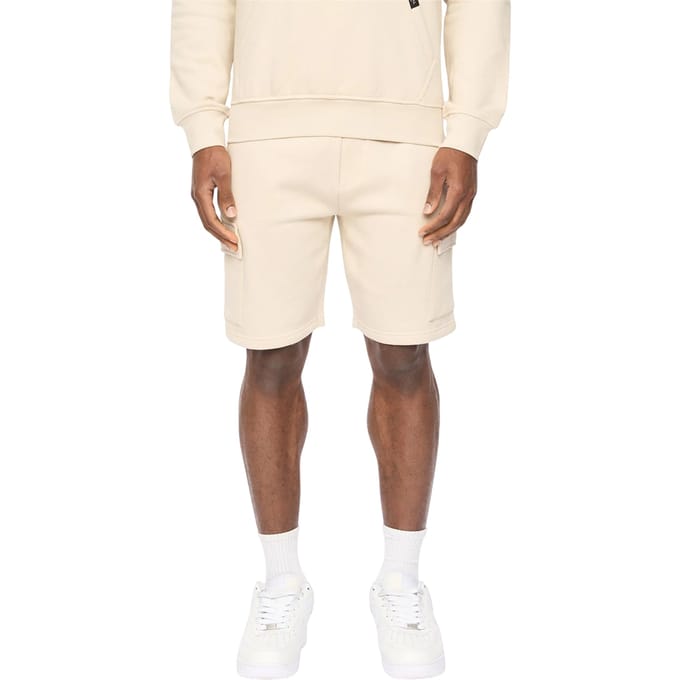 Crosshatch Heren Bardon Cargo Shorts (Lichtgrijs)