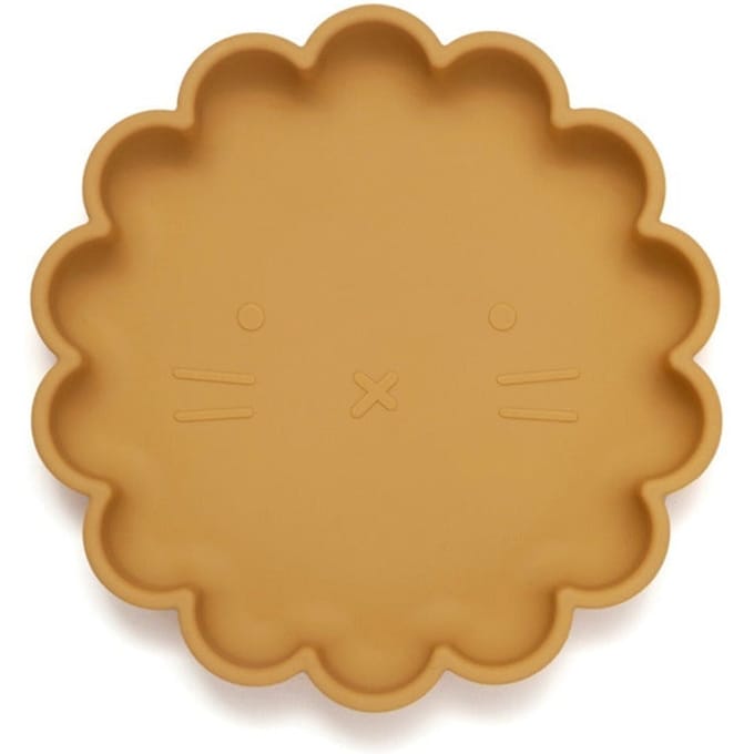 Petit Monkey siliconen bord lion ochre