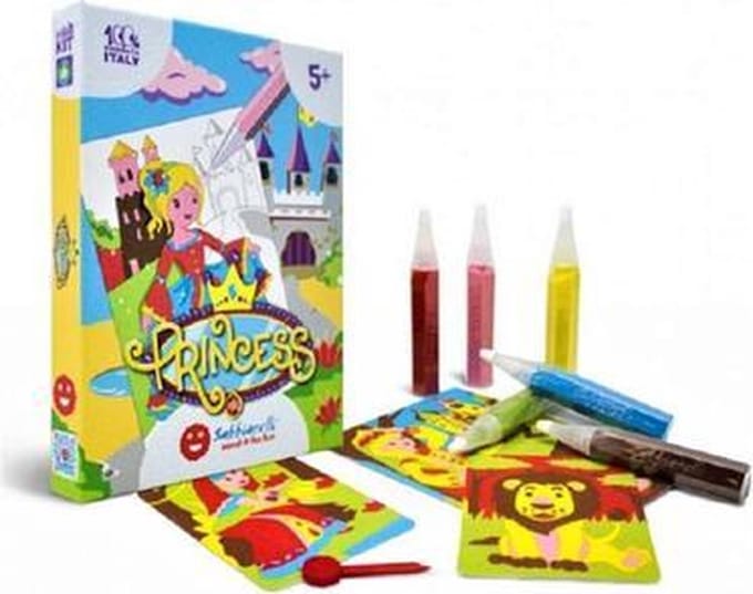 Sabbiarelli zandschilderen set prinsessen creatief speelgoed.