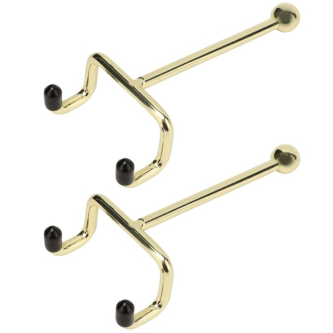 2 stuks Telefoonhouder Premium Metaal Krasbestendig Elektroplating Proces Roestvrij Verbleekt niet Handsfree beige