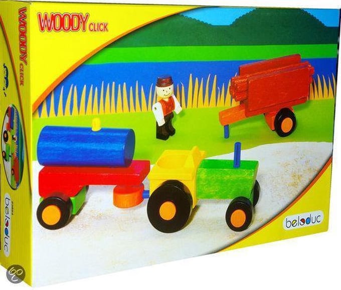 Beleduc - Woody Click Tracktor set