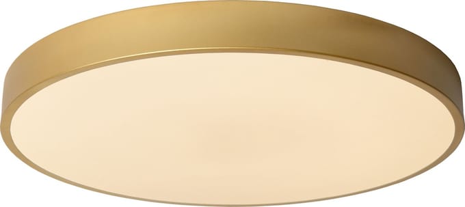 Lucide UNAR - Plafonnière (Plafondlamp) - Ø 49,5 cm - LED 3 StepDim (Memory) - 1x36W 2700K - Mat Goud / Messing