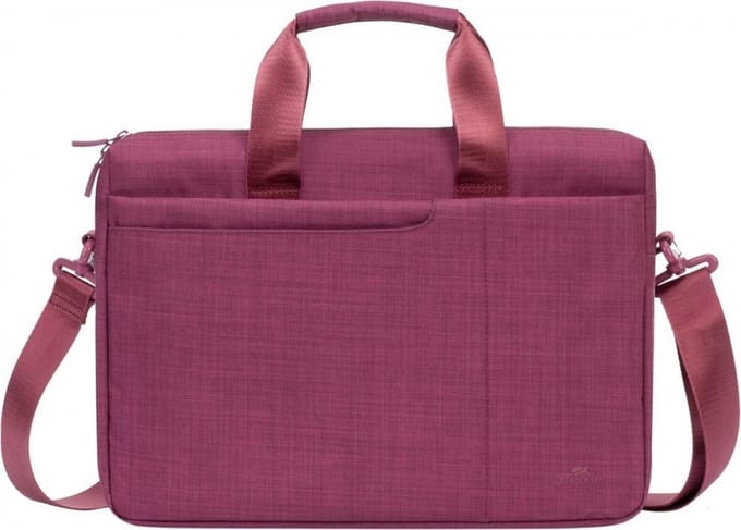 Riva Case, Laptoptas 13,3 / 14 met Gewatteerde Vakken en Schouderriem, Rood