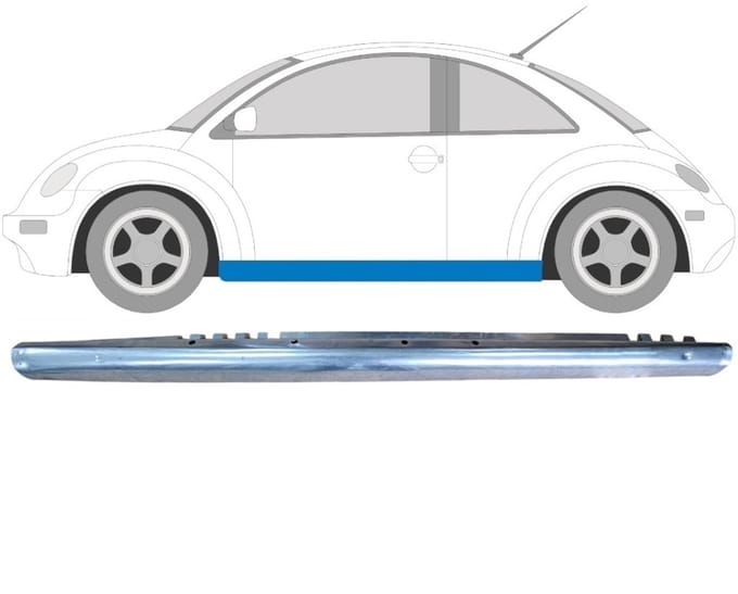 Volledige dorpel voor Volkswagen New Beetle 1998-2005 / Links
