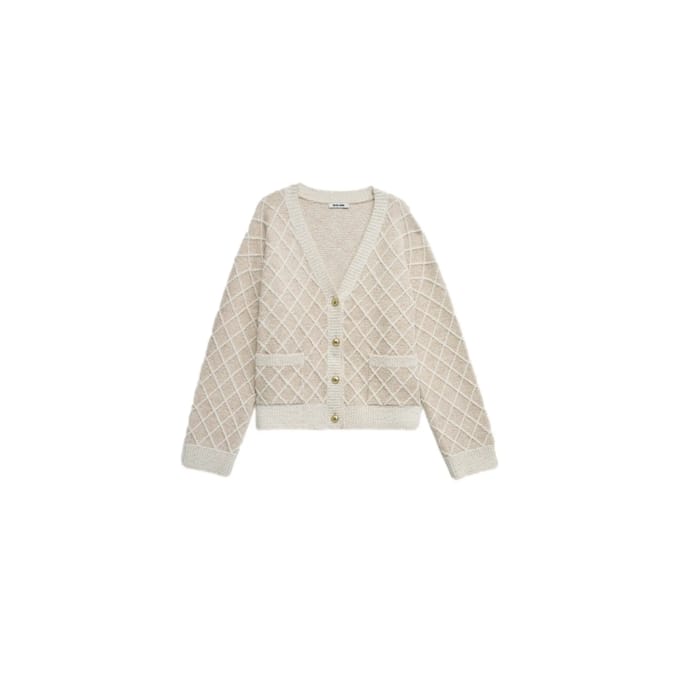 Cardigan met jacquard motieven en lurex dames Salsa Jeans
