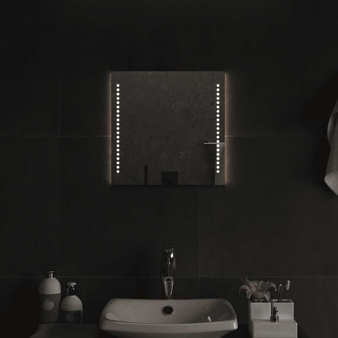 vidaXL Badkamerspiegel LED 40x40 cm