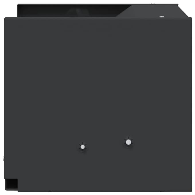 vidaXL Kogel Trap Box Zwart 29 x 22 x 20 cm Staal