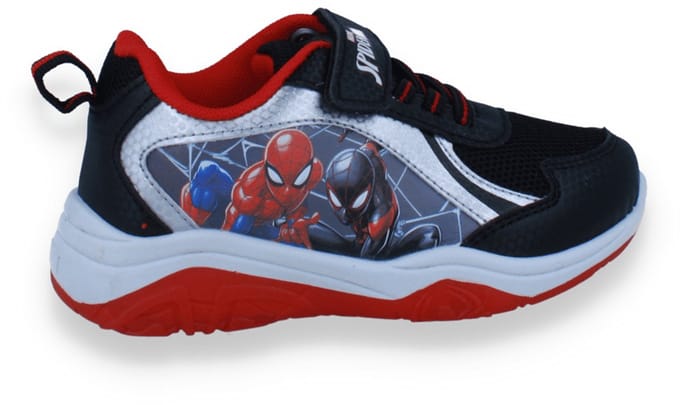 Spiderman Jongens Sneaker Met Lichtjes | Zwart | Maat: 33