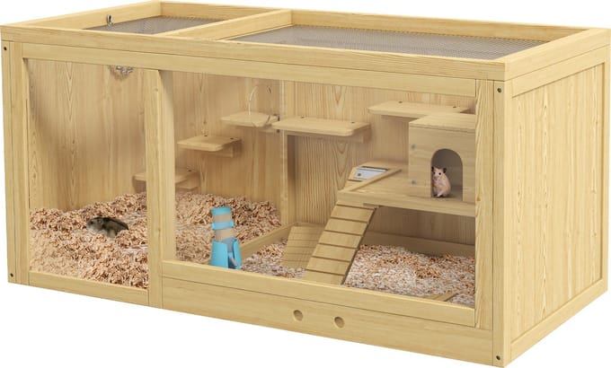 PawHut Hamsterkäfig mit mehreren Plattformen D51-429V00