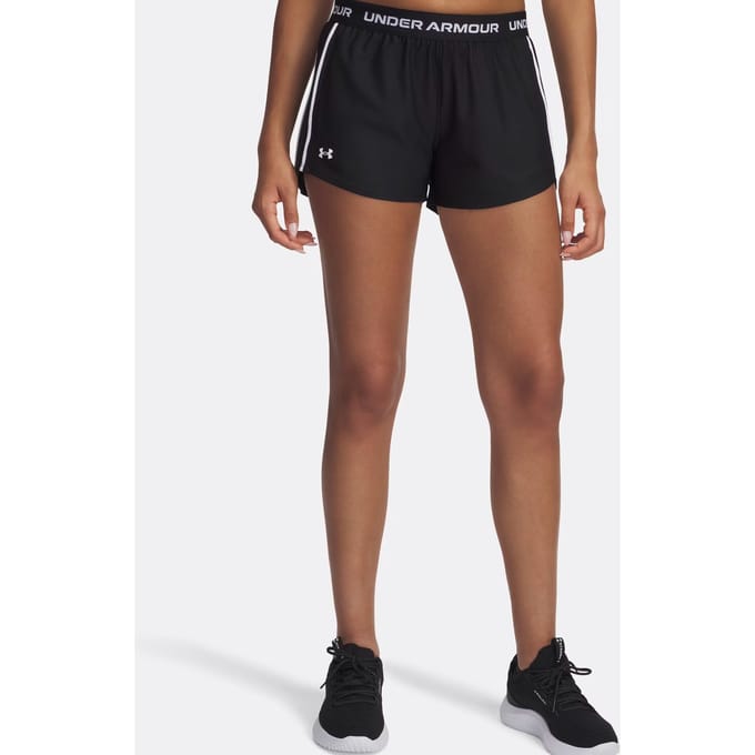Under Armour Tech Play Up Shorts-BLK Dames Sportbroek - Zwart - Wit