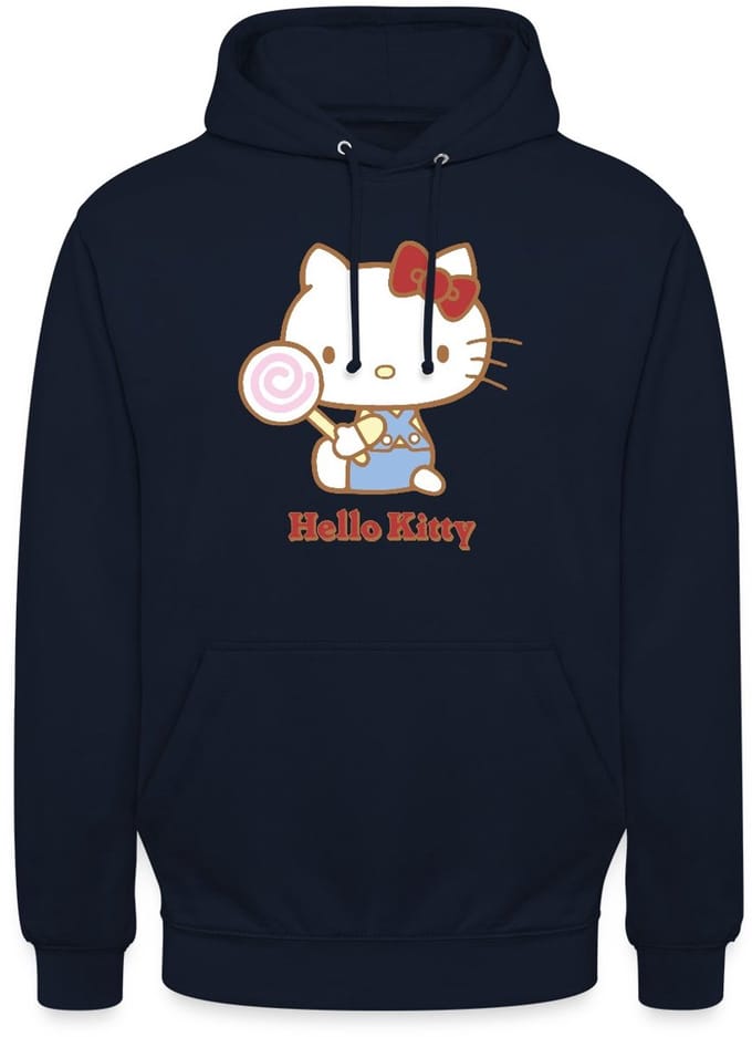 Hello Kitty Met Een Lollipop Hoodie Unisex