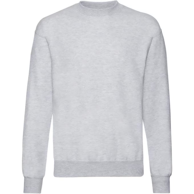 Fruit of the Loom Unisex Sweatshirt met Klassieke Schouder (Heide Grijs)