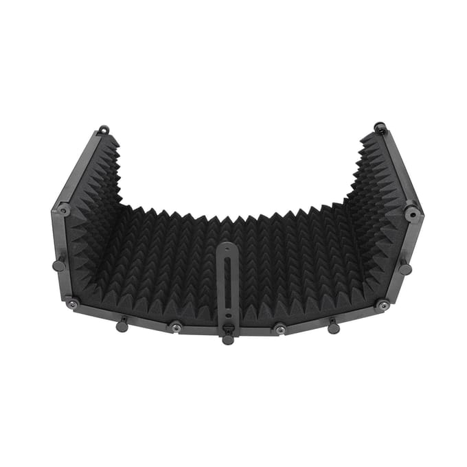 Bouclier d'isolation de microphone pliable en mousse absorbant le son pour studio
