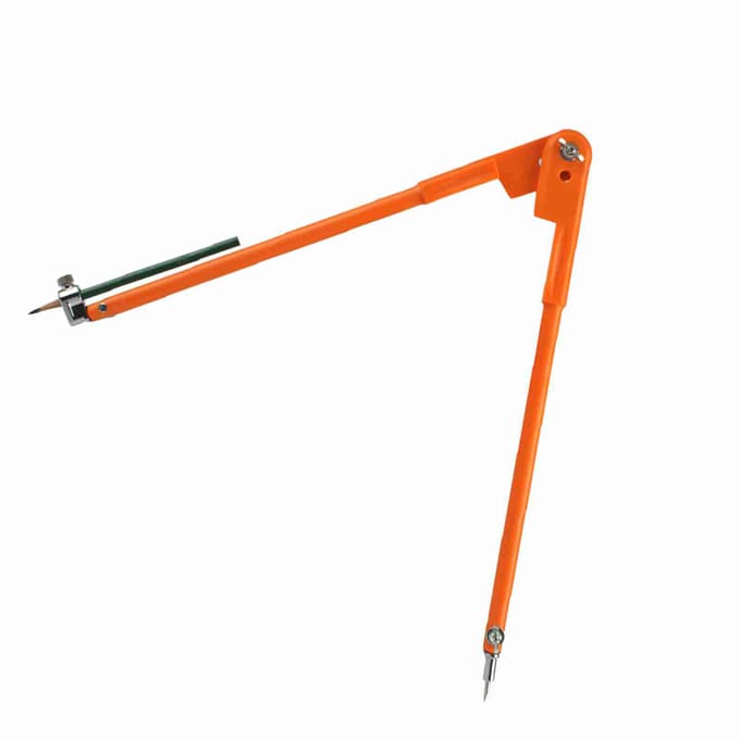 Houtbewerking Grote Passer Industrieel Multifunctioneel Gereedschap Teken Draadmeter Verstelbare Vergrendelbare Passer Type 1 orange