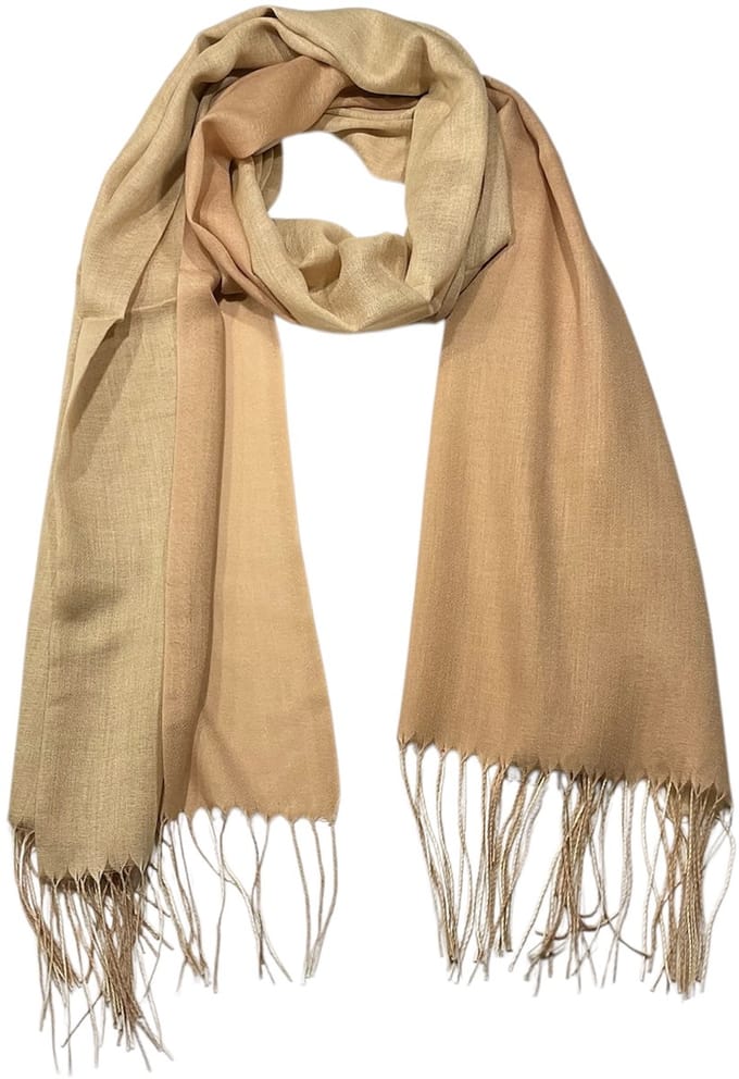 Lange Sjaal - 2-Zijdig - Effen - (9956) - Camel/Geel