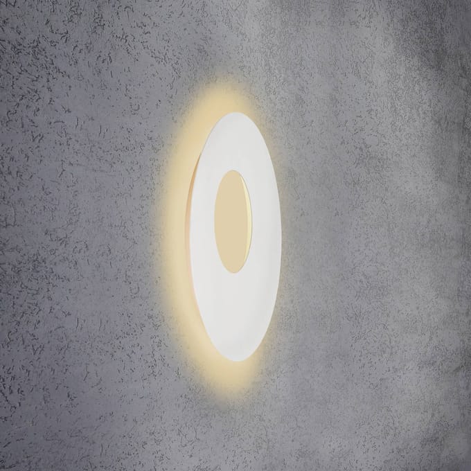 Escale Blade Open LED wandlamp, wit, Ø 59 cm