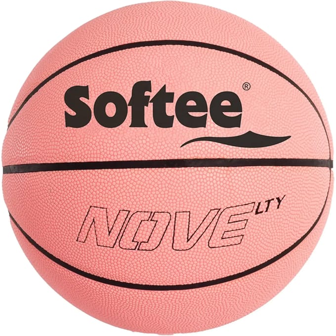 Basketbal leren softee roze mand