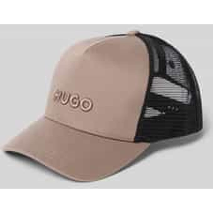 Cap met mesh-inzetten en logodetail