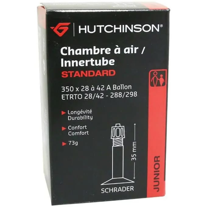 Luchtkamer schraderklep Hutchinson 350 x 28-42a 35 mm 73g