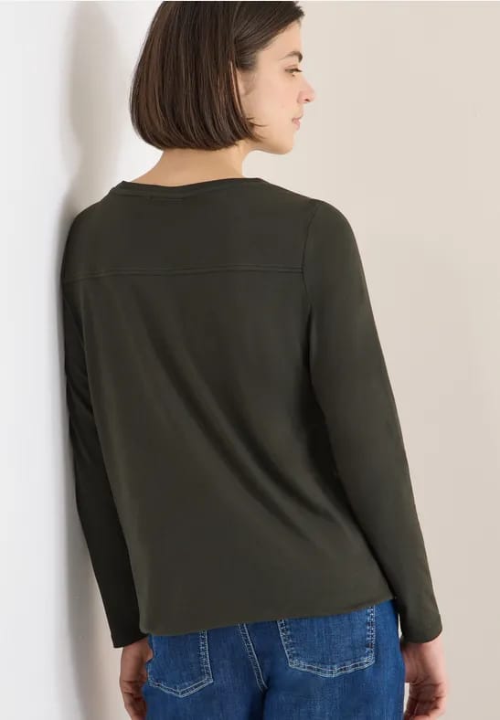 Shirt in effen kleur